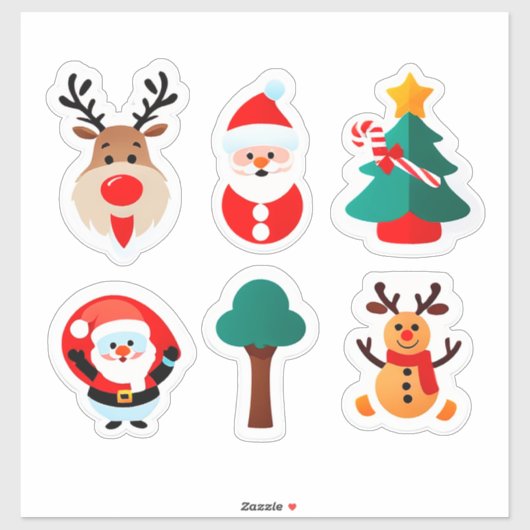 Festive Christmas Sticker Set シール (シート)