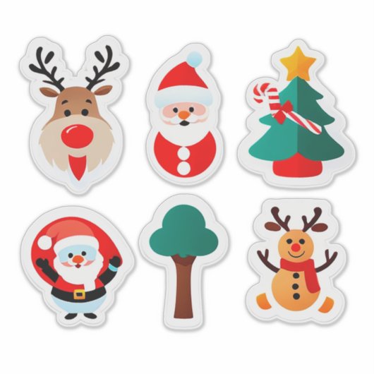 Festive Christmas Sticker Set シール (正面)