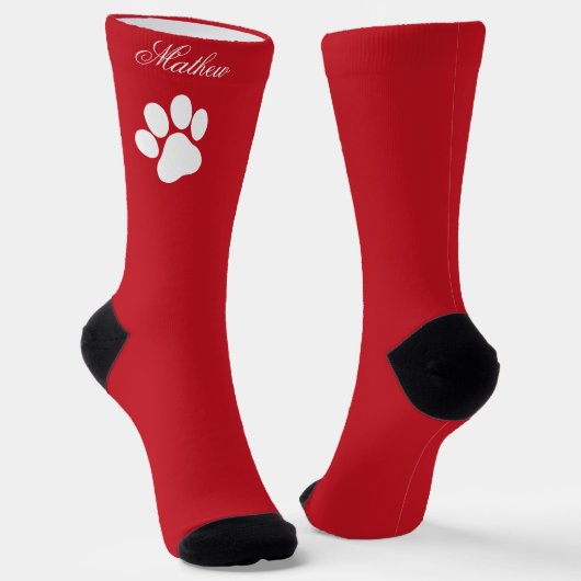 Festive Christmas Stocking With Your Custom Name ソックス (傾斜あり)