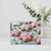 Festive Christmas Sugar Cookies ポストカード (スタンド正面)