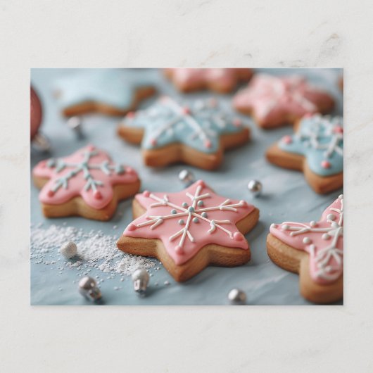 Festive Christmas Sugar Cookies ポストカード (正面)