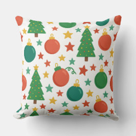 Festive Christmas Throw Pillow  Holiday Decorative クッション