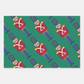 Festive Christmas Toy Soldiers Wrapping Paper ラッピングペーパーシート (正面2)