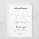 Festive Christmas Tree Holiday Greeting Card シーズンカード (裏面)