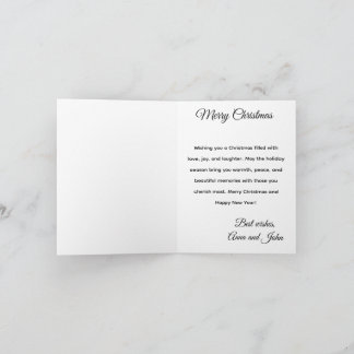 Festive Christmas Tree Holiday Greeting Card シーズンカード