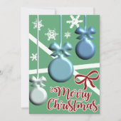 Festive Christmas Tree Holiday Greeting Card シーズンカード (正面)