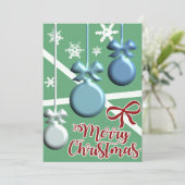Festive Christmas Tree Holiday Greeting Card シーズンカード (スタンド正面)