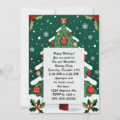 Festive Christmas Tree Holiday Party 招待状 (正面)