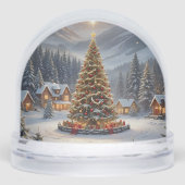 Festive Christmas tree in a mountain village (正面)