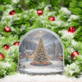 Festive Christmas tree in a mountain village (クリスマス)