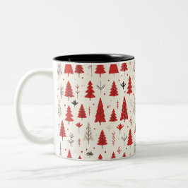 Festive Christmas Tree Mug ツートーンマグカップ