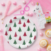 Festive Christmas Tree Paper Plates ペーパープレート (パーティー)