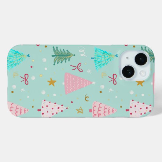 Festive Christmas Tree Phone Case Case-Mate iPhoneケース (裏面 (横))