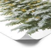 Festive Christmas Tree Poster – Wall Art ポスター (角)