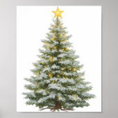 Festive Christmas Tree Poster – Wall Art ポスター (正面)