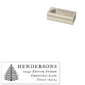 Festive Christmas Tree Return Address Rubber Stamp ラバースタンプ (押印)