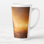 Festive Christmas Tree with Cozy Winter Design gif カフェラテマグ (右)