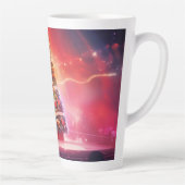 Festive Christmas Tree with Cozy Winter Design gif カフェラテマグ (右)