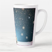 Festive Christmas Tree with Cozy Winter Design gif カフェラテマグ (右)