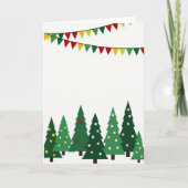 Festive Christmas Trees Card カード (正面)