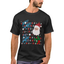 Festive Christmas vibes graphic t-shirt for mens