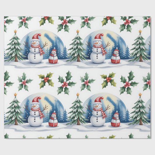 Festive Christmas Wrapping Paper Collection ラッピングペーパー (フラット)