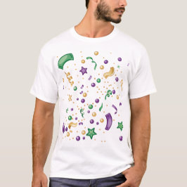 Festive Colorful Confetti Elements Tシャツ