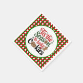 Festive cookie baking Season party  スタンダードカクテルナプキン (角)