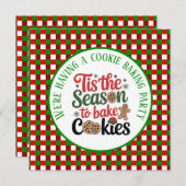 Festive cookie baking Season party  招待状 (正面/裏面)