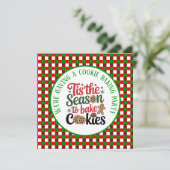 Festive cookie baking Season party  招待状 (スタンド正面)