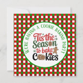 Festive cookie baking Season party  招待状 (正面)