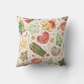 Festive Cookie Parade Pattern | Holiday Cookies クッション (裏面)