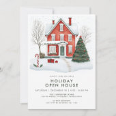 Festive Country Home Holiday Open House Invitation 招待状 (正面)