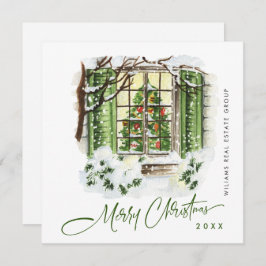 Festive Country House Christmas Corporate Greeting シーズンカード