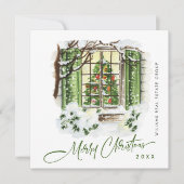 Festive Country House Christmas Corporate Greeting シーズンカード (正面)