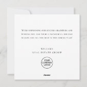 Festive Country House Christmas Corporate Greeting シーズンカード (裏面)