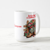 Festive Cowboy Boots Mug コーヒーマグカップ (正面右)