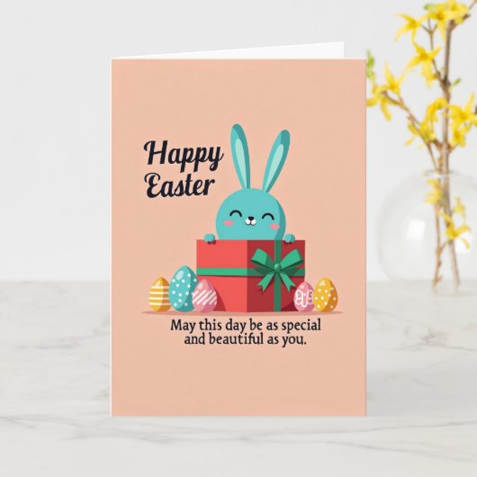 Festive Creature Gift Box Card カード (黄色い花)