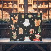 Festive Critters Holiday Gift Wrap ラッピングペーパー