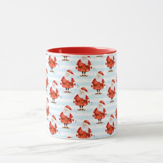 Festive Cute Santa Claus マグカップ (中央)