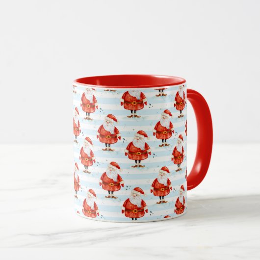 Festive Cute Santa Claus マグカップ (正面右)
