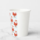 Festive Cute Santa Claus 紙コップ (左)