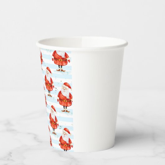 Festive Cute Santa Claus 紙コップ (左)