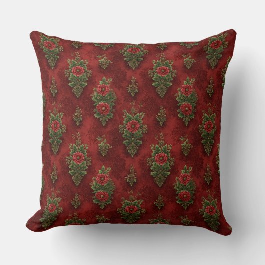 Festive Damask  クッション (正面)