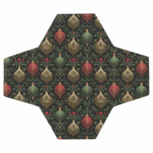 Festive Damask  サッカーボール (フラット)