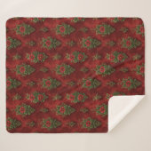 Festive Damask  シェルパブランケット (正面(横))