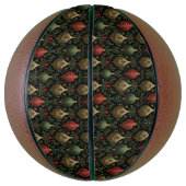 Festive Damask  バスケットボール (縦)