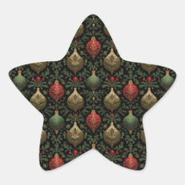 Festive Damask 星シール