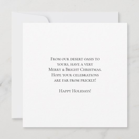 Festive Desert Christmas Scene (裏面)