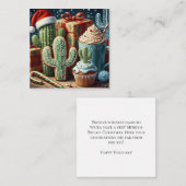 Festive Desert Christmas Scene ノートカード (正面/裏面)